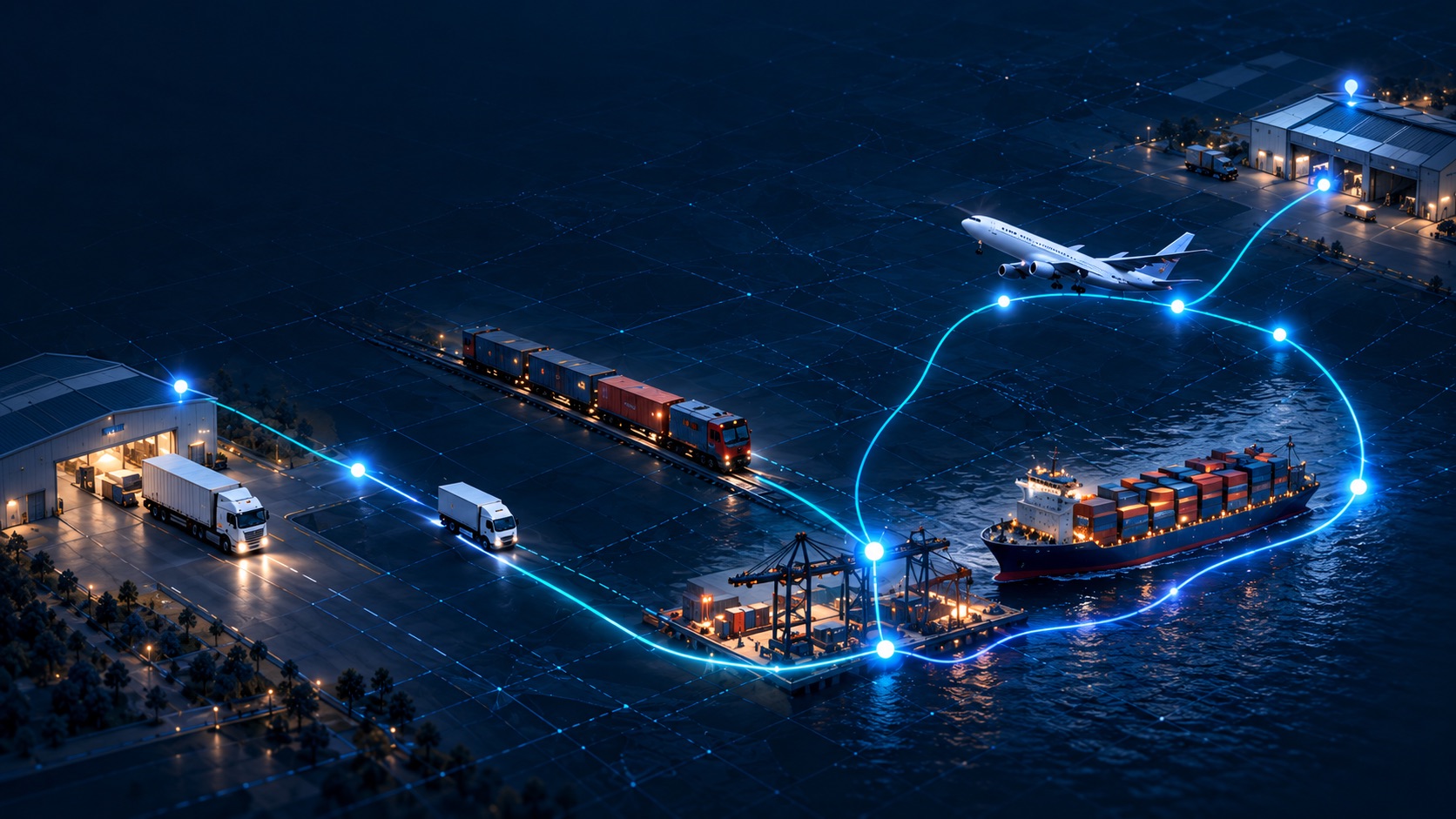 Multimodal transport illustration