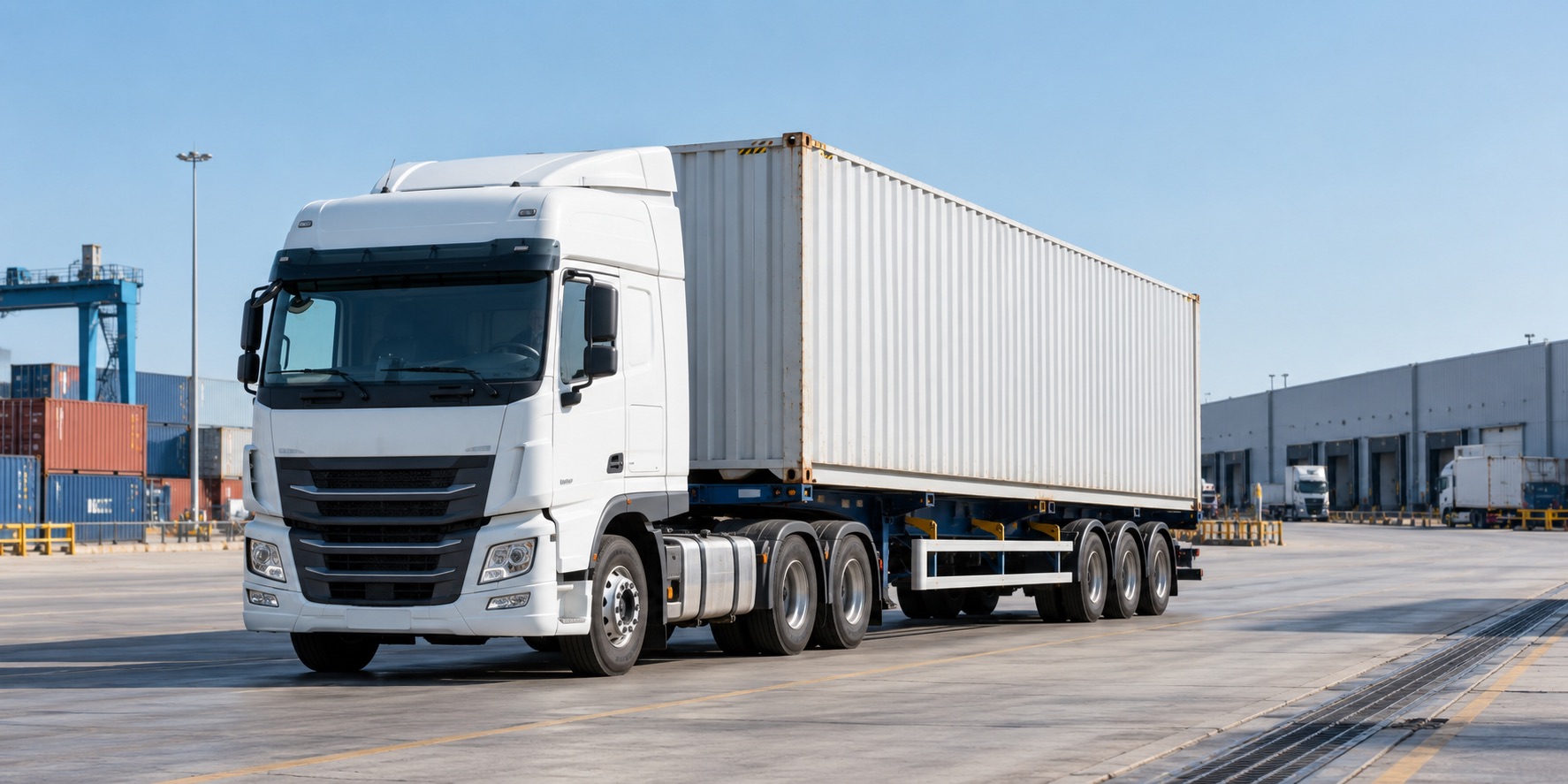 Road freight illustration