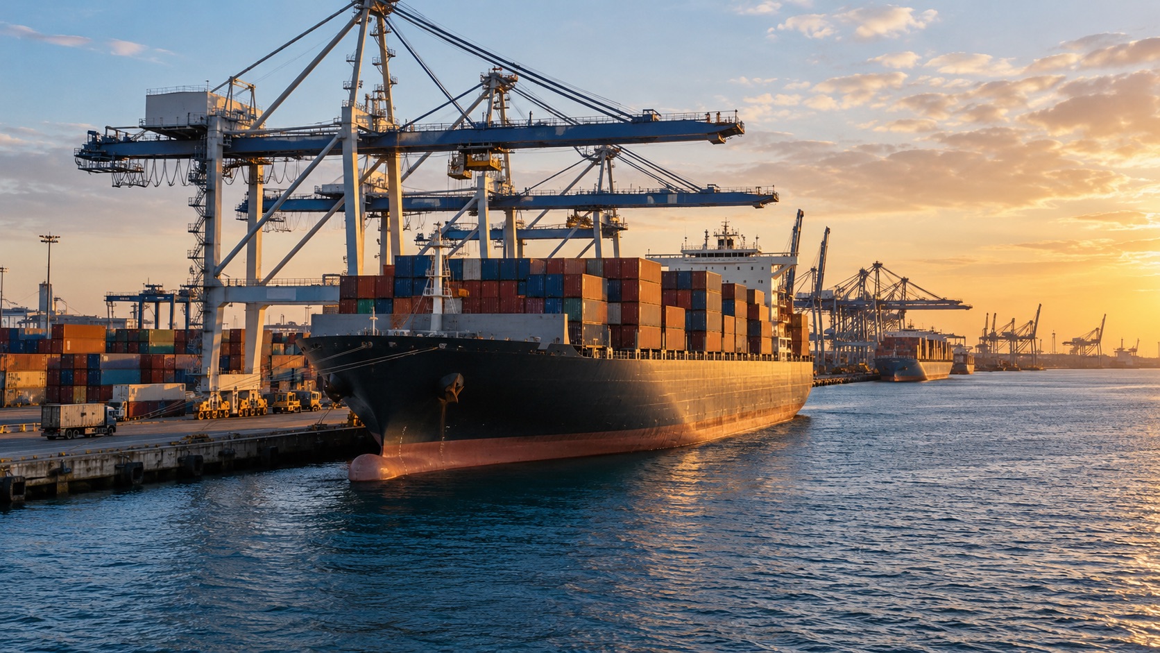Sea freight illustration